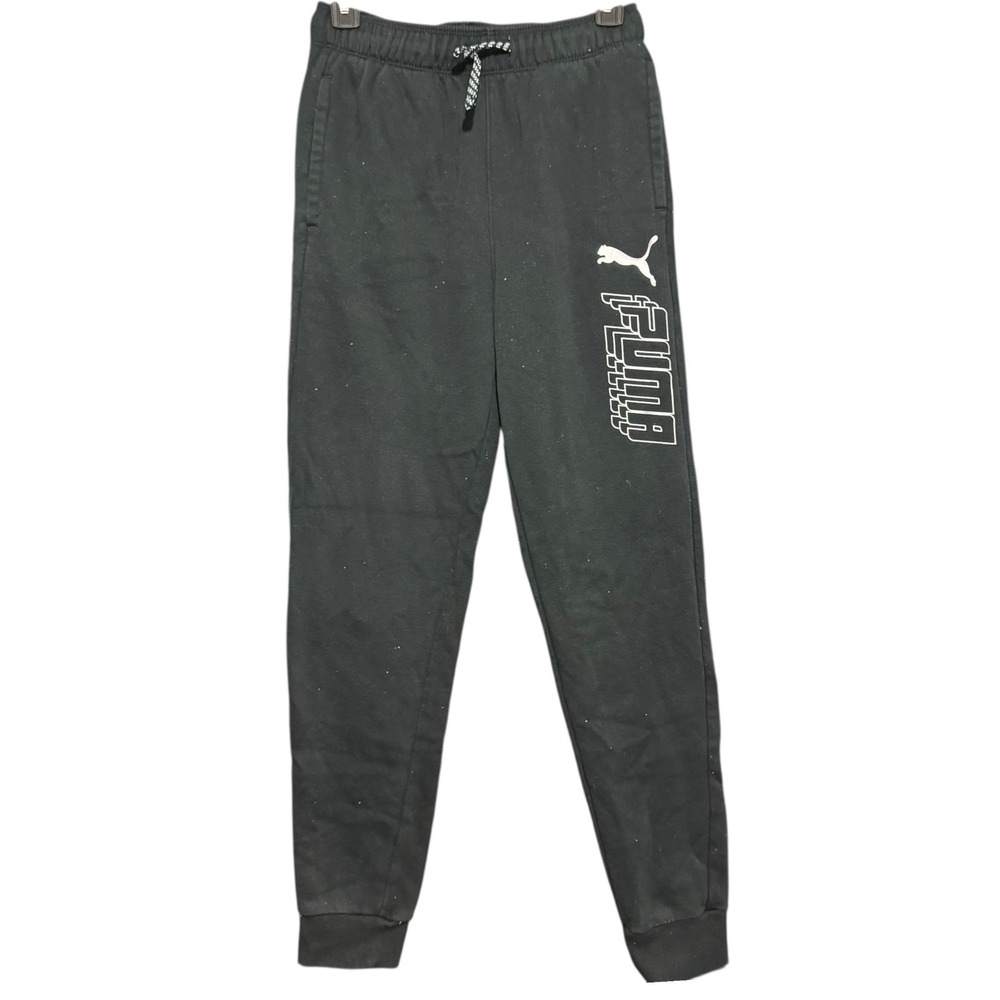 Puma Jogger Womens Large Black Sweatpants Workout Gym Running